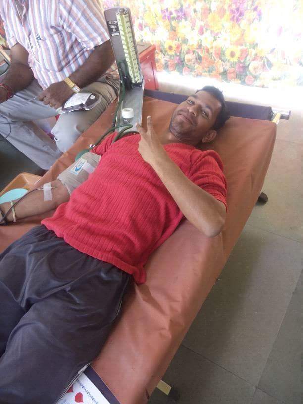 Blood donation camp participation